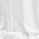 MYSKY HOME Floor to Ceiling Curtains 120 Inches White Sheer Window Drapes 2 Panel Sets Back Tab Draperies Linen Look Boho Fabric, Soft Cotton Blend Light Filtering for Living Room by CozyNest Decor