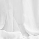 MYSKY HOME Floor to Ceiling Curtains 108 Inches White Sheer Window Drapes 2 Panel Sets Back Tab Draperies Linen Look Boho Fabric, Soft Cotton Blend Light Filtering for Living Room by CozyNest Decor