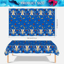 2 Pack Fathers Day Tablecloth - Happy Father's Day Table Cloth, Plastic Disposable Rectangle Blue Father Day Table Cover for Fathers Day Decorations Party Decor Supplies Favors,108 x 54 Inch by CozyNest Decor