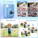 Kids Camera Instant Print, 3.0" HD 32MP Birthday Gifts for 3-12 Year Old Girls Boys, 1080P Digital Camera for Toddler Children, Portable Toy with 32GB SD Card-Blue by TinyTreasures Baby Boutique