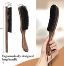 BFWood Clothes Brush - Boar Bristle Lint Brush for Suits, Cashmere, Wool, Velvet, Suede and Pet Hair - Large Black Walnut Wood Handle by CozyNest Decor