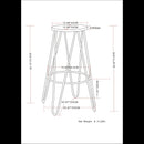 Simeon - Multifunctional Metal Stool With Wood Seat