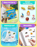 Benresive Reusable Sticker Books for Kids 2-4, Sticker Books for Toddlers 1-3 2-4, Toddler Travel Toys Activities Crafts Gifts - Farm, Space and Vehicle by TinyTreasures Baby Boutique
