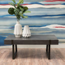 Abitha Coffee Table With Industrial Powder Coated Metal Legs by HouseOfZazla