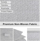 WUIKE 3 Pack Extra Large Foldable Storage Bins with Lids, Fabric Storage Bins for Home and Closet Organization, Herringbone Gray by CozyNest Decor