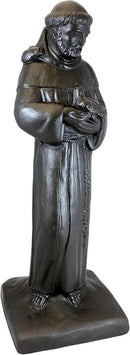 Emsco Group 92230 29" Saint Francis Garden Statue, Bronze by GreenHaven Gardens