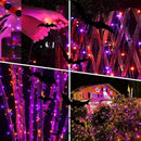 weillsnow 164FT 500 LED Halloween Lights, 8 Modes Waterproof Plug in String Lights for Halloween Indoor Outdoor Yard Party Wedding Garden Home Decorations (Purple & Orange) by GreenHaven Gardens