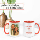 Personalized Coffee Mug, Custom Photo Caricature Gift, Funny Customized Coffee Gift for Men & Women, Custom Mugs with Pictures, Orange 15oz Customized Ceramic Tea Cup by TinyTreasures Baby Boutique