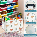 FANKANG Storage Bins, Nursery Hamper Canvas Laundry Basket Foldable with Waterproof PE Coating Large Storage Baskets for Kids Boys and Girls, Office, Bedroom, Clothes,Toys(Rec-Fox ） by TinyTreasures Baby Boutique