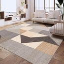 HOMFINE Washable Modern Area Rug - Geometric Style 5x7 Rugs for Living Room, Bedroom, Machine Washable Rug Soft Non Slip Non Shedding Area Rug - Grey Brown, 5'x7' by TinyTreasures Baby Boutique