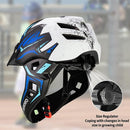 Kids Bike Helmet with Chin Guard, Adjustable Detachable Children’s Full Face Helmet for Girls and Boys, Cycling Helmets Skateboard, Scooter by TinyTreasures Baby Boutique