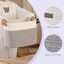 OIAHOMY Storage baskets for Shelf, Toy Storage Basket, Collapsible Storage Bins, Blanket Basket Living Room, Closet Storage for Bedroom, 15 x 9.8 x 11.8 Inches-Pack of 2-Grey, FSB-H-P-01 by TinyTreasures Baby Boutique