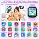 Waterproof Smart Watch for Kids Gift for Girls Age 5-12 with 32 Games, Dual Camera, Habit Tracking, Music Player, Video, Alarm Clock, HD Touchscreen Kids Smart Watch Birthday Toys for 6 7 8 9 Year Old by TinyTreasures Baby Boutique