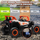 Electric Car for Kids, JOYRACER 24V Ride on Car Battery Powered Off-Road UTV w/Remote Control, 3 Speeds, 4x150W Powerful Motors, 18" Seat, Bluetooth, MP3, Electric Vehicles with Big Pull Bow by TinyTreasures Baby Boutique