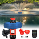 Pond Fountain Aerator 1HP 750W, 110V Floating Fountain with 100FT Power Cord & Digital Timer, 15,000 GPH Water Circulation, 2 Nozzles for Large Ponds, Lakes, Irrigation & Outdoor Water Features by GreenHaven Gardens