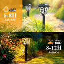 GIGALUMI Solar Lights Outdoor Waterproof, 8 Pack LED Solar Garden Lights, Outdoor Decorations, Garden Decor for Yard, Patio, Landscape, Planter, Walkway (Warm White) by CozyNest Decor
