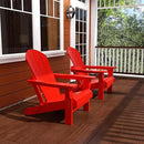 Westin Outdoors Laguna WO Home Furniture Adirondack Chair 2 PCS Set Outdoor Folding Patio Chair for Bon Fire Pit Garden Lawn Backyard Lounging Relaxing (Red) by GreenHaven Gardens