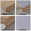 18 x 18 Inch Outdoor Chair Cushions for Patio Furniture, UV Resistant Non Slip Waterproof Replacement Patio Seat Cushion with Ties Set of 2, Khaki by GreenHaven Gardens