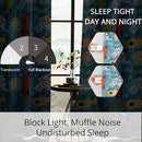 Kids Astronaut and Rocket Blackout Curtains - 100% Blackout, Thermal Insulated, Noise Reducing, Bring The Cosmos Closer to Your Kid’s Room, 2 Panels (Moonbound Adventure, W52×L63) by TinyTreasures Baby Boutique