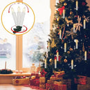 DRomance Christmas Tree Flameless Taper Candle Lights Battery Operated with 10-Key Remote and Timer, 30 Pack Plastic 3D Wick Flickering LED Taper Candles Multi-Using Home Garden Holiday Decor 3.4" by GreenHaven Gardens