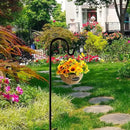 Shepherd Hooks Outdoor 48 Inches for Lanterns Heavy Duty Shepherd Stand Plant Hanger Yard Hooks for Solar Lights,Bird Feeder,Wedding,Mason Jar,Planter Pot,Adjustable Height by CozyNest Decor