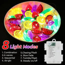 Couah [ 8 Modes & Timer ] 30 LED 16 Ft Summer Tropical String Lights Strawberry Grape Watermelon Lemon Banana Fairy Lights Battery Operated for Tropical Party Pool Beach Summer Decorations by CozyNest Decor