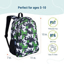 Wildkin 15-inch Kids Backpack – Durable, Padded, Adjustable for School & Travel - Green Camo by TinyTreasures Baby Boutique