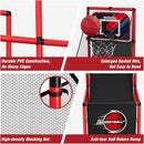 Basketball Arcade Game Indoor Outdoor, Kids Basketball Hoop with 4 Balls & Pump, Single Shot Basketball Game at Home, Carnival Games Sport Toys Gifts for Boys Girls Teens by TinyTreasures Baby Boutique
