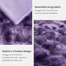 Cozy Bliss Faux Fur Throw Blanket for Couch, Fuzzy Soft Plush Thick Bubble Blanket for Sofa Bedroom Living Room, 50 * 60 Inches Tie-dye Purple by CozyNest Decor