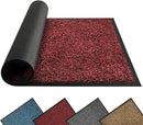 Mibao Front Door Mat, Dirt Trapper Welcome Mat for Outdoor Indoor, Non-Slip Waterproof Doormat, Durable Machine Washable Low Profile Entry Rug for Back Door Outside Patio Porch, 48" x 24", Red by CozyNest Decor