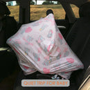 Baby Car Seat Covers, Carseat Canopy, Boys Girls Privacy Breastfeeding Cover (Cute Elephant) by TinyTreasures Baby Boutique
