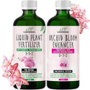 Orchid Fertilizer – Complete Orchid Plant Food Set 3-1-2 & 0-3-2 Liquid Fertilizers for Blooming, Root Growth – Optimal Orchids Care (2 x 32 OZ Bottles) by GreenHaven Gardens