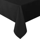 sancua Rectangle Tablecloth - 90 x 132 Inch - Water Resistant Spill Proof Washable Polyester Table Cloth, Decorative Fabric Table Cover for Dining Tables, Buffet Parties and Camping, Black by CozyNest Decor