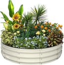 Kesfitt Raised Garden Bed Kit,Outdoor Galvanized Planter Raised Boxes with Safety Edging and Gloves,Large Metal Raised Garden Beds for Gardening Vegetables,Fruits,Flower(4x4x1FT) by GreenHaven Gardens