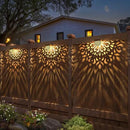 Solar Fence Lights 6 Pack Solar Deck Lights Outdoor Waterproof LED Solar Powered Step Lights Wall Lights Outdoor Decorations Warm Yellow Light Decorative Lighting for, Front Door, Backyard (Gold) by GreenHaven Gardens
