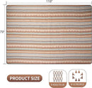 G GOOD GAIN Picnic Blankets Outdoor - Waterproof Outdoor Rug with Shoulder Carry Strap | Machine Washable Picnic Mat with Sandproof Backing for RV, Balcony, Camping, Hiking, Concerts (Orange, 9' x 6') by TinyTreasures Baby Boutique