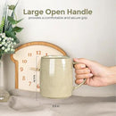 GBHOME Large Coffee Mugs Set of 6, 18oz Handmade Ceramic Coffee Mugs Set with Gradient color for Latte/Tea/Beer/Hot Cocoa, Dishwasher & Microwave Safe, Khaki by CozyNest Decor