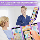 Nursing Clipboard Foldable Clipboard Medical: Nurse Edition Cheat Sheets Aluminum 3 Layers Foldable Clipboards Nursing Pocket Size Profile Clip Nurse Clipboards Notepad for Nurses Students and Doctors by TinyTreasures Baby Boutique