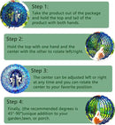 Peacock Gifts for Women, Peacock Wind Spinner Garden Decor, 12 inch 3D Hanging Wind Spinners Outdoor by CozyNest Decor