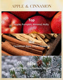 M&SENSE Apple Cinnamon Scented Candle 35oz 150H Burn Time Long Lasting, 3-Wick Natural Aromatherapy Candle Highly Scented, Home Fragrance Housewarming Gifts by CozyNest Decor