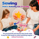 Pinwheel Crafts Beginner Sewing Kit for Kids Ages 5 6 7 8-12+ - Make Your Own Fairytale Characters Kids Sewing Kit - Play & Learn to Sew Craft Box, Girls & Boys Birthday Gifts by TinyTreasures Baby Boutique