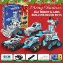 STEM Robot for Kids Ages 8-14, 5-in-1 Remote Control and APP Programmable Robot Toys - 720 Pcs DIY Building Science Educational Kit, Building Block Birthday Present for Teen Boys Girls by TinyTreasures Baby Boutique