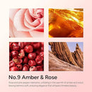 Amber & Rose Luxury Scented Candles, 9oz Soy Wax Candles for Home Scented, Rose, Wood, Amber Scent, Long Burning Time, Gifts for Women, Friends, Men, Sister, Mom, Teacher by CozyNest Decor