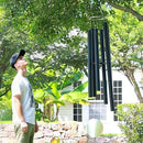 ASTARIN 90 Inch Wind Chimes for Outside with Precision Tuned, Extra Large Handcrafted Wind Chimes Outdoor Bass Tone for Patio, Backyard, Garden, and Outdoor Decor,Black by CozyNest Decor