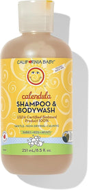 California Baby Calendula Shampoo and Body Wash - Allergy tested Baby Soap and Toddler Shampoo, for Dry, Sensitive Skin, 100% Plant-Based - USDA Certified, 251 mL / 8.5 fl. oz. (Pack of 1) by TinyTreasures Baby Boutique