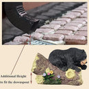 Bear Decorative Gutter Downspout Extension, Resin Sculpture, 9.8x3.9x6.9 inches, Handmade, All Seasons, Outdoor Statue by GreenHaven Gardens