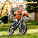 Ridego 12 or 14 Inch Balance Bike for Kids 2-6 Year Old,Lightweight Kids Bike with Adjustable Seat, Push Bicycle with Air Rubber Tires，Ride-on Toys Birthday Gift by TinyTreasures Baby Boutique