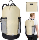 BALEINE 120L Laundry Bag Backpack, 900D Oxford Fabric Large Travel Laundry Bags with Shoulder Straps and 2 Mesh Pockets for College Dorm, Apartment, Laundromat (Beige, 120L) by TinyTreasures Baby Boutique