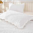 MarCielo 3-Piece 100% Cotton Oversized Bedspread Lightweight Quilt Coverlet Embroidery Farmhouse Bedding Set T0 (Bright White, Oversized King (118"x106")) by CozyNest Decor