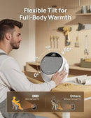 Dreo Space Heater 1500W, 60° Adjustable Tilt, 10.5ft/s Portable Electric Heaters for Indoor Use with Thermostat, 8 Safety Protections, 3 Modes, Remote, Quiet Desk Heater for Bedroom, Office, White by CozyNest Decor